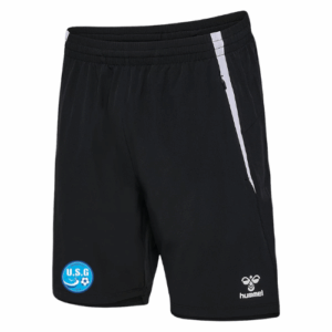 SHORT D'ENTRAINEMENT ZIPPÉ NOIR ADULTE