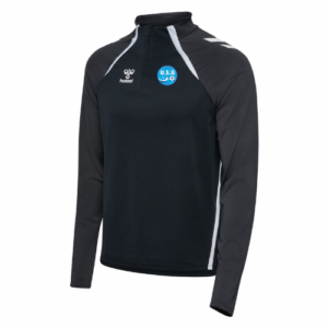SWEAT 1/4 DE ZIP NOIR ENFANT